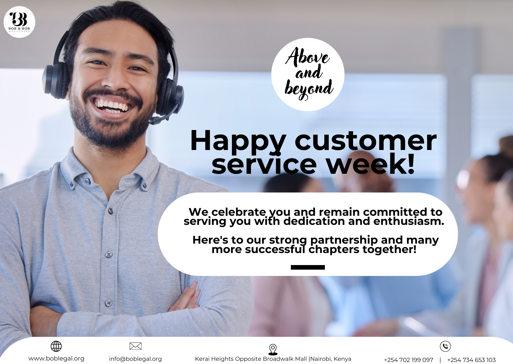 Happy Customer Service Week! by Bob & Bob Advocates